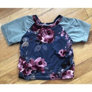 Macy Kate Boutique 6-12M Floral Raglan Tee